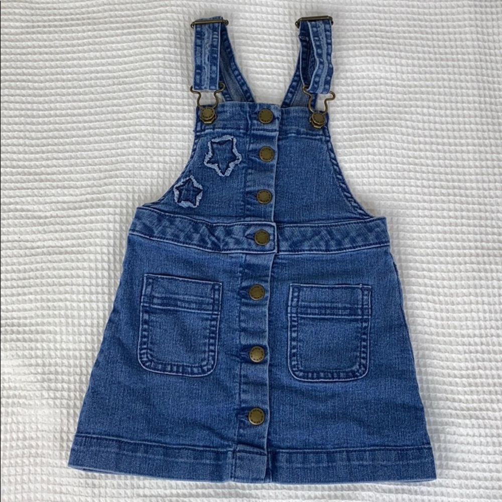 DIP DENIM OVERALL SKIRT